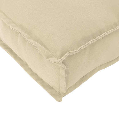 Almofada de palete para assento 2 pcs Bege 40 x 40 x 8 cm