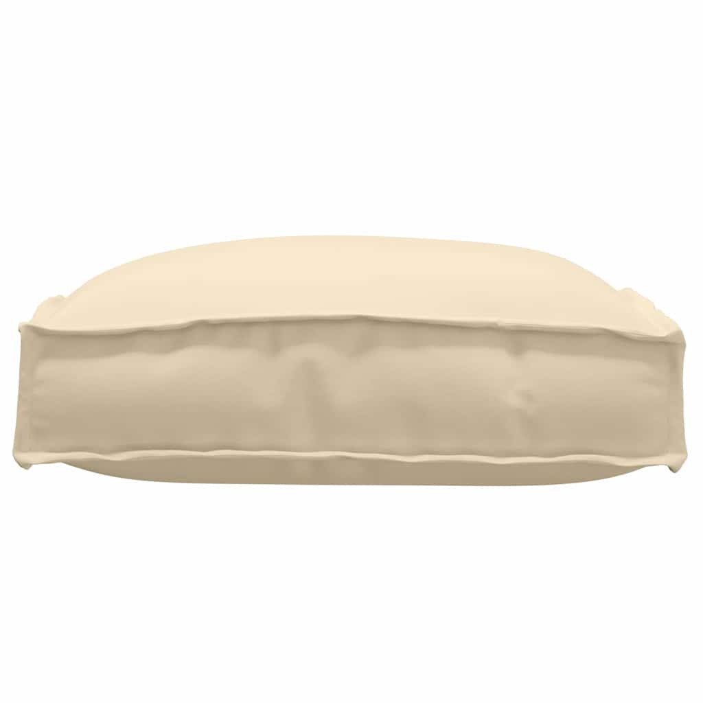 Almofada de palete para assento 2 pcs Bege 40 x 40 x 8 cm