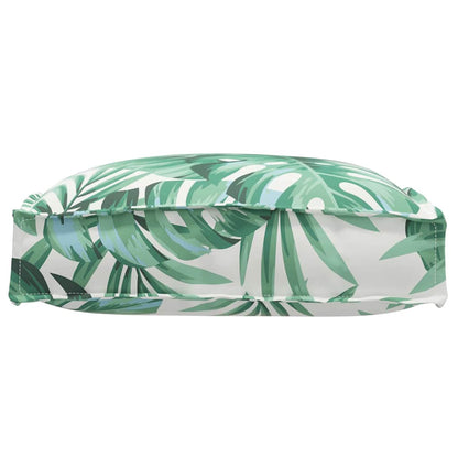Almofada de palete para assento Floral 2 pcs Padrão de folhas