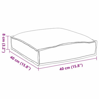 Almofada de palete para assento Floral 2 pcs Padrão de folhas