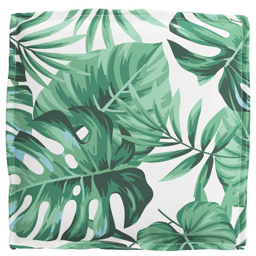 Almofada de palete para assento Floral 2 pcs Padrão de folhas