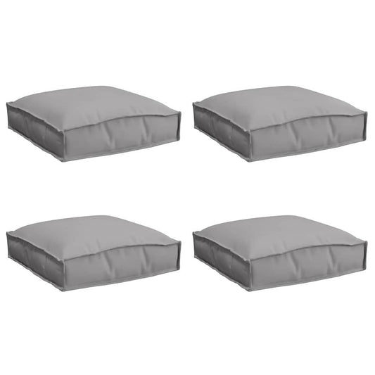 Almofada de palete para assento 4 pcs Cinzeto 40 x 40 x 8 cm
