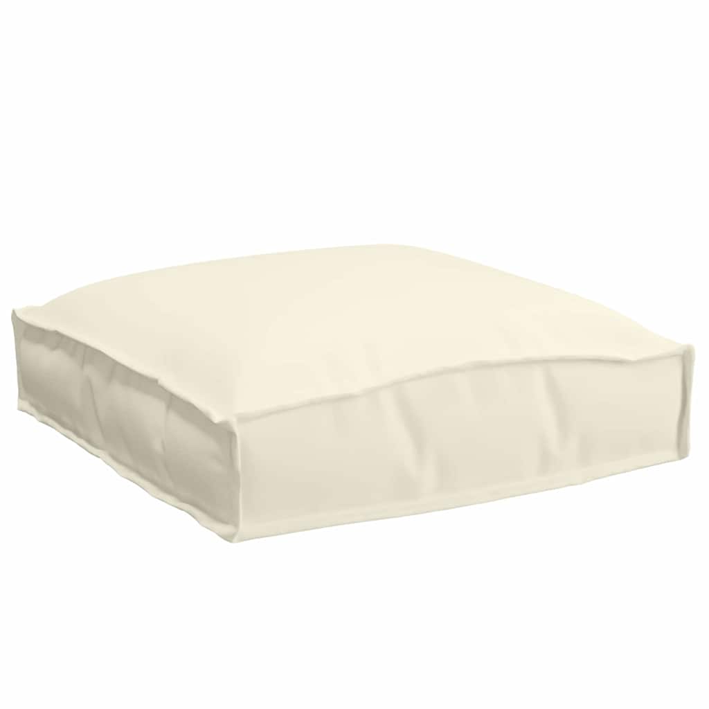 Almofada de palete para assento 4 pcs Creme 40 x 40 x 8 cm