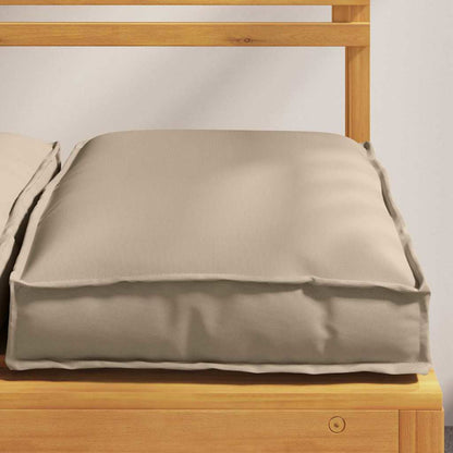 Almofada de palete para assento 4 pcs Cinzento-acastanhado
