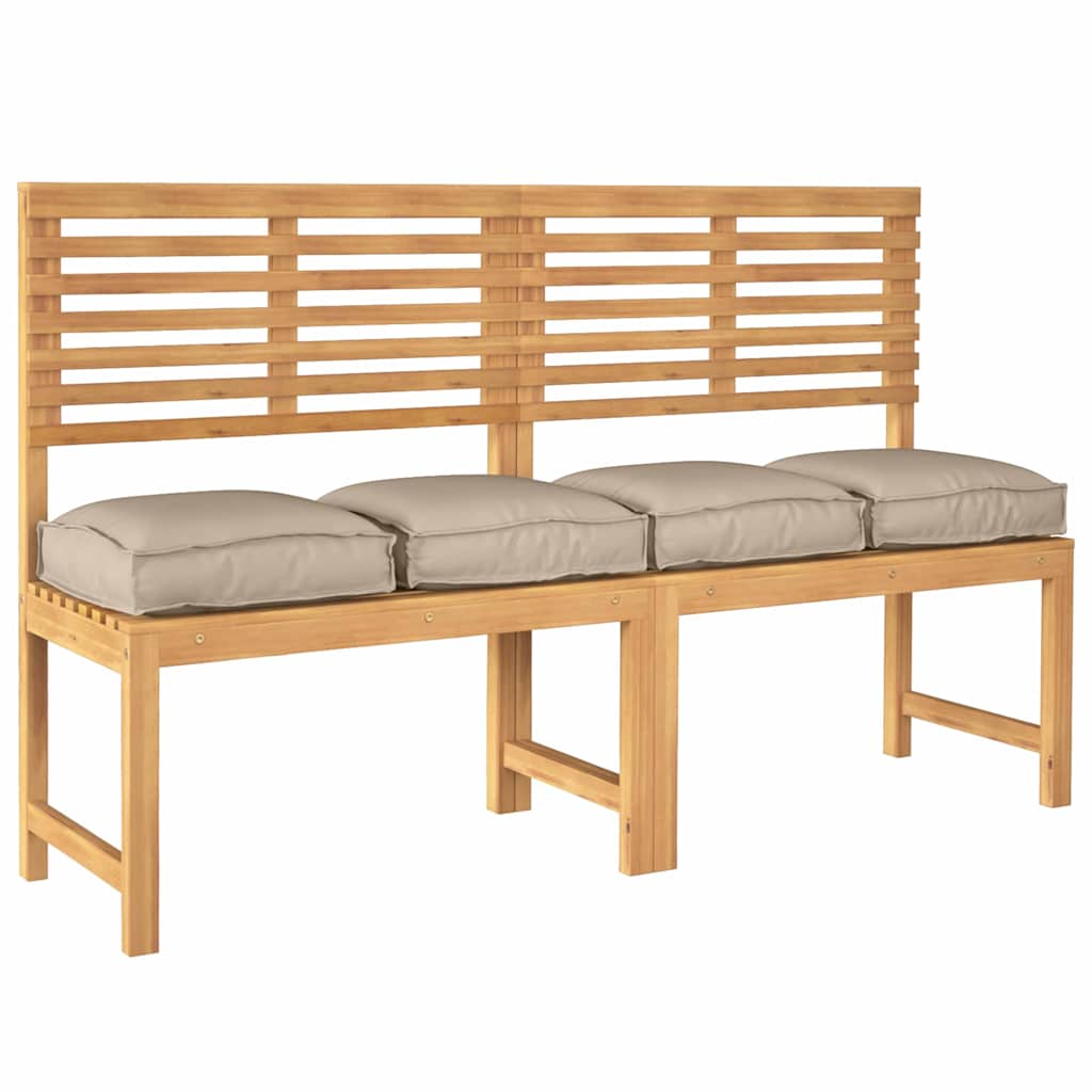 Almofada de palete para assento 4 pcs Cinzento-acastanhado