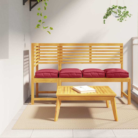 Almofada de palete para assento 4 pcs Vinho Vermelho