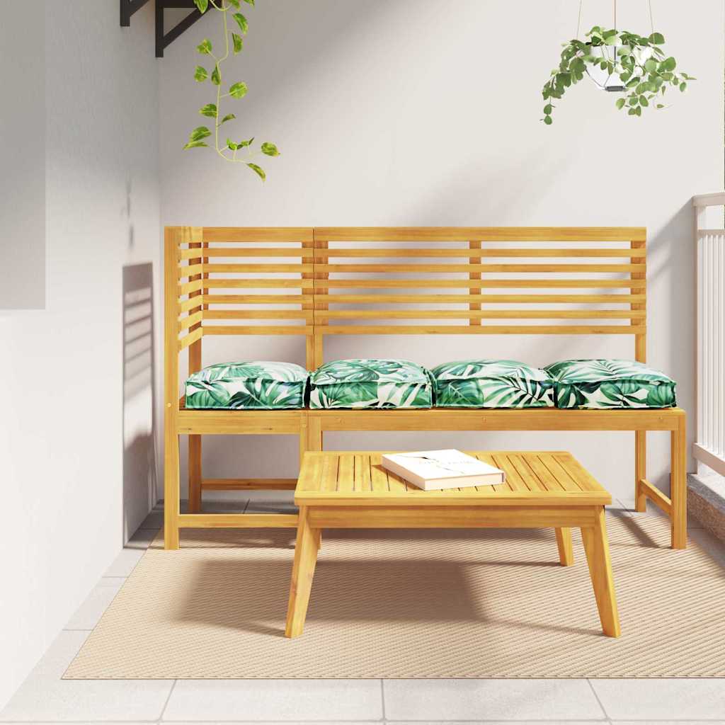 Almofada de palete para assento Floral 4 pcs Padrão de folhas