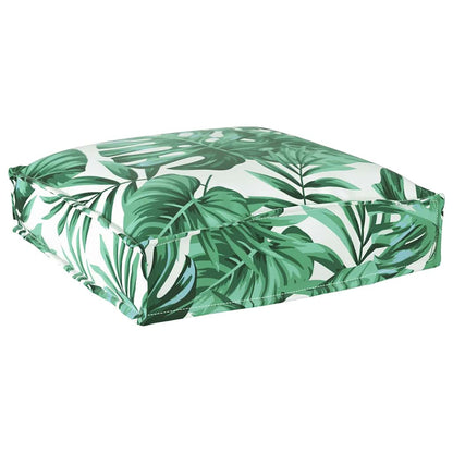 Almofada de palete para assento Floral 4 pcs Padrão de folhas
