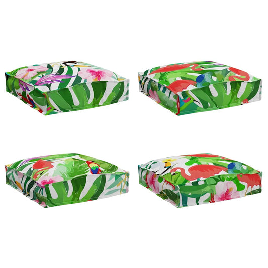 Almofada de palete para assento 4 pcs Multicolor 40 x 40 x 8 cm