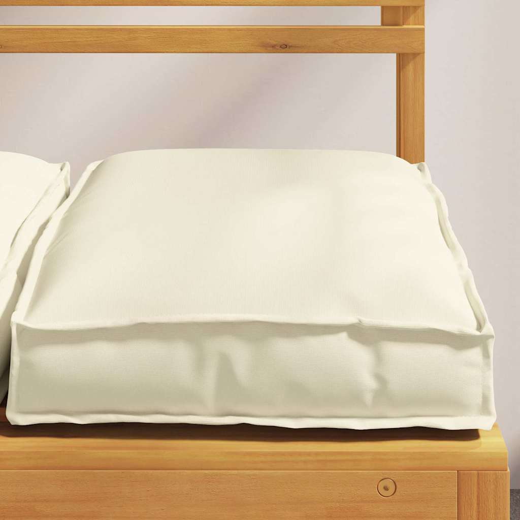 Almofada de palete para assento 6 pcs Creme 40 x 40 x 8 cm