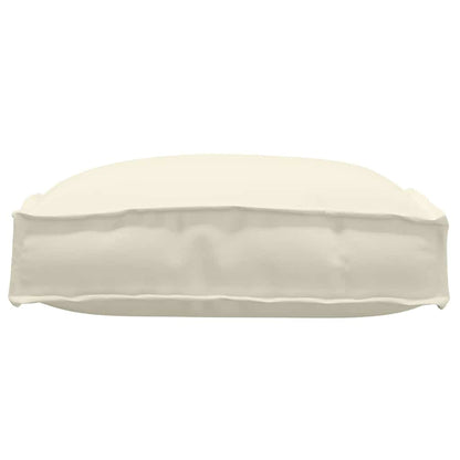 Almofada de palete para assento 6 pcs Creme 40 x 40 x 8 cm