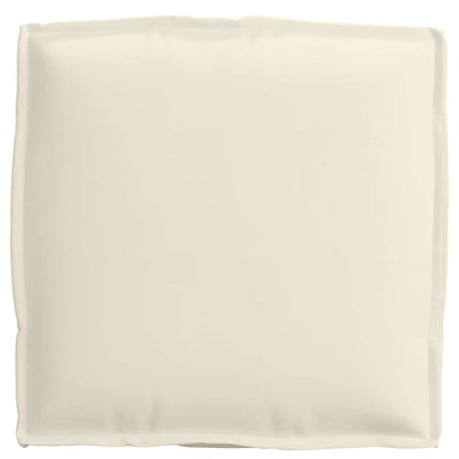 Almofada de palete para assento 6 pcs Creme 40 x 40 x 8 cm