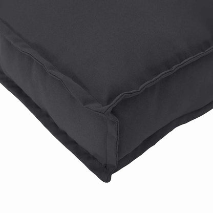 Almofada de palete para assento 6 pcs Preto 40 x 40 x 8 cm