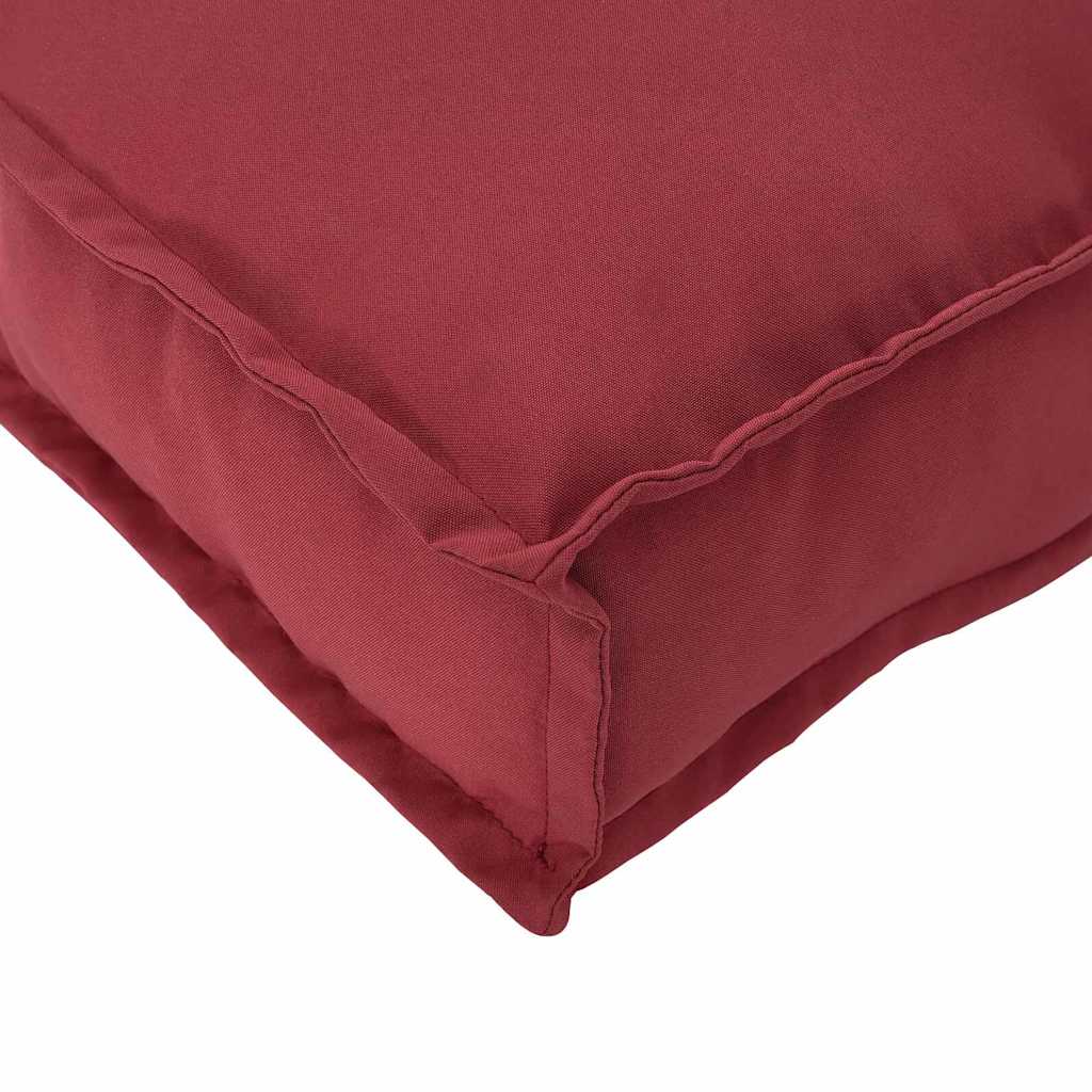 Almofada de palete para assento 6 pcs Vinho Vermelho