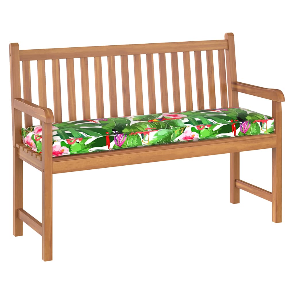 Almofada de palete para banco Floral Multicolor 140 x 40 x 8 cm