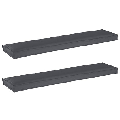Conjunto de Almofadas para Palete 2 pcs Antracite