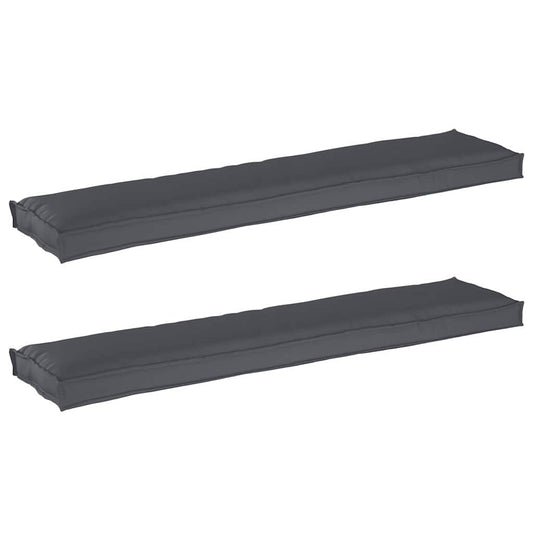 Conjunto de Almofadas para Palete 2 pcs Antracite
