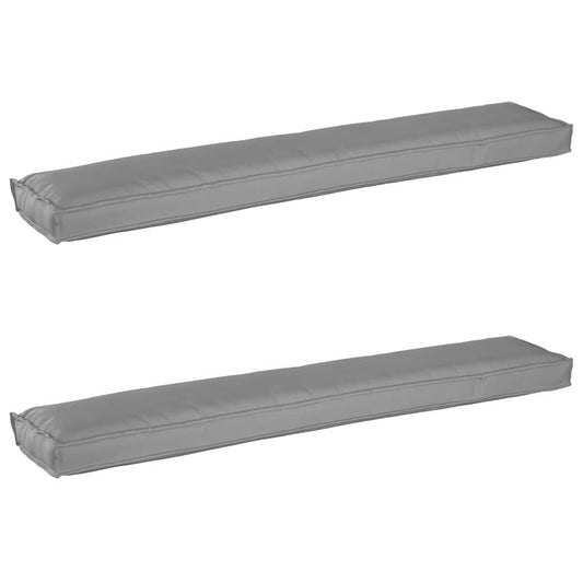 Conjunto de Almofadas para Palete 2 pcs Cinzeto 200 x 40 x 8 cm