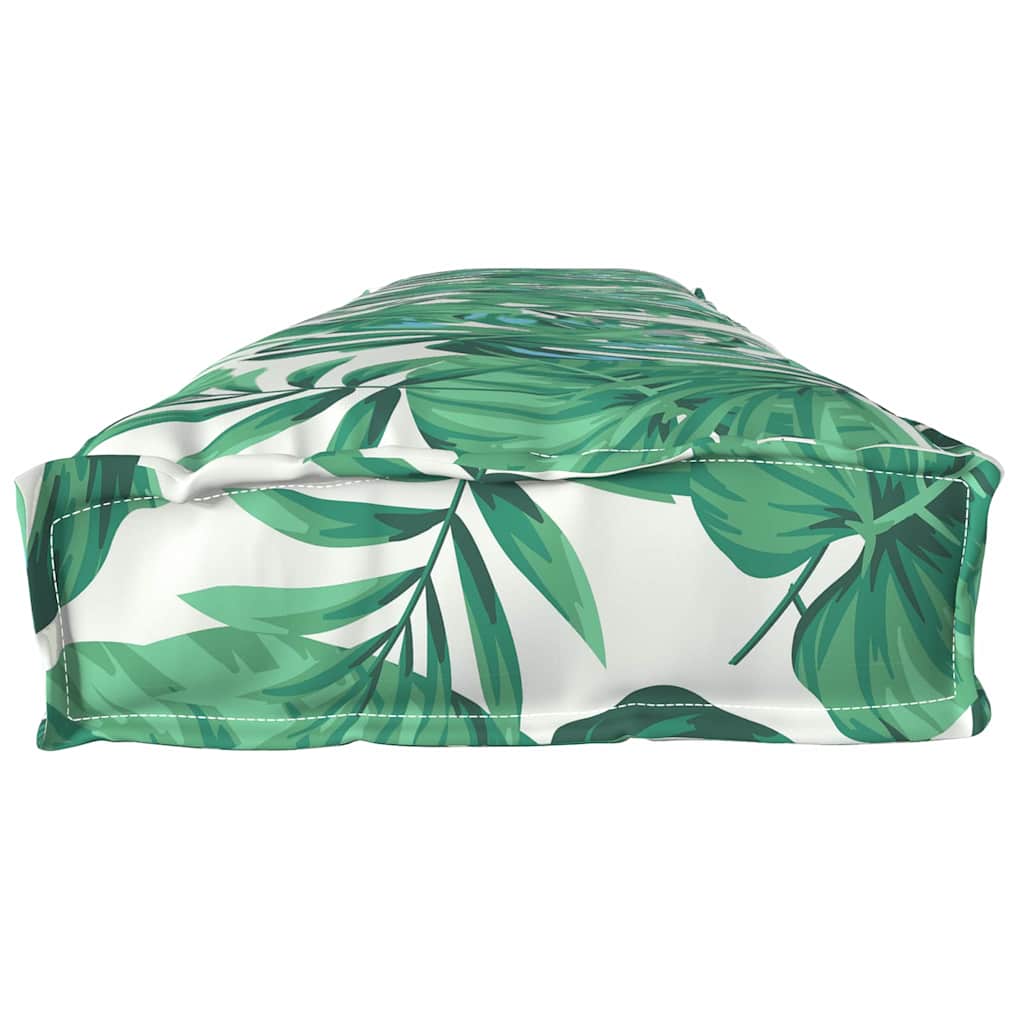 Conjunto de Almofadas para Palete Floral 2 pcs Padrão de Folhas