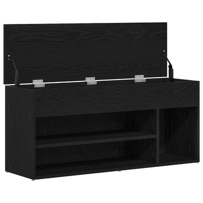 Banco sapateira 102x30,5x45 cm carvalho preto