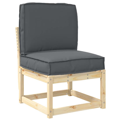 Conjunto de Almofadas para Palete 2 pcs Antracite
