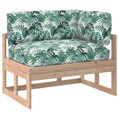 Conjunto de Almofadas para Palete Floral 3 pcs Padrão de folhas
