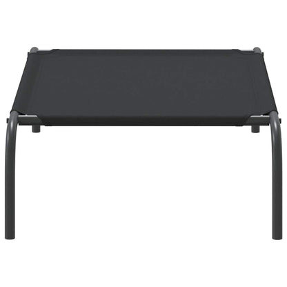 Cama para cães elevada 90x50x20cm tecido oxford e aço preto