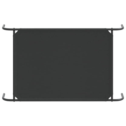 Cama para cães elevada 110x65x20 cm tecido oxford e aço preto