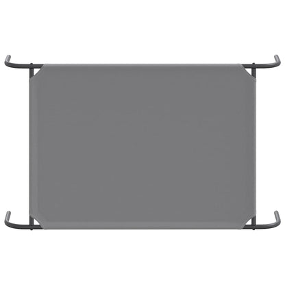 Cama para cães elevada 110x65x20cm tecido oxford e aço cinzento