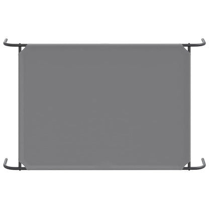 Cama para cães elevada 130x80x20cm tecido oxford e aço cinzento