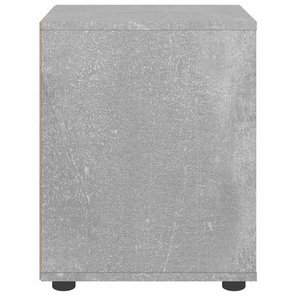 Mesa de cabeceira VISNES concreto cinzento 45x40x50cm