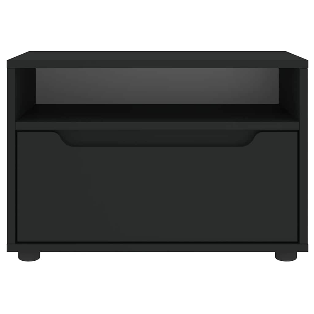 Móvel TV VISNES derivados de madeira preto