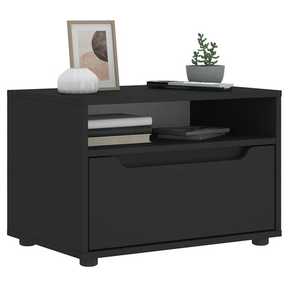 Móvel TV VISNES derivados de madeira preto