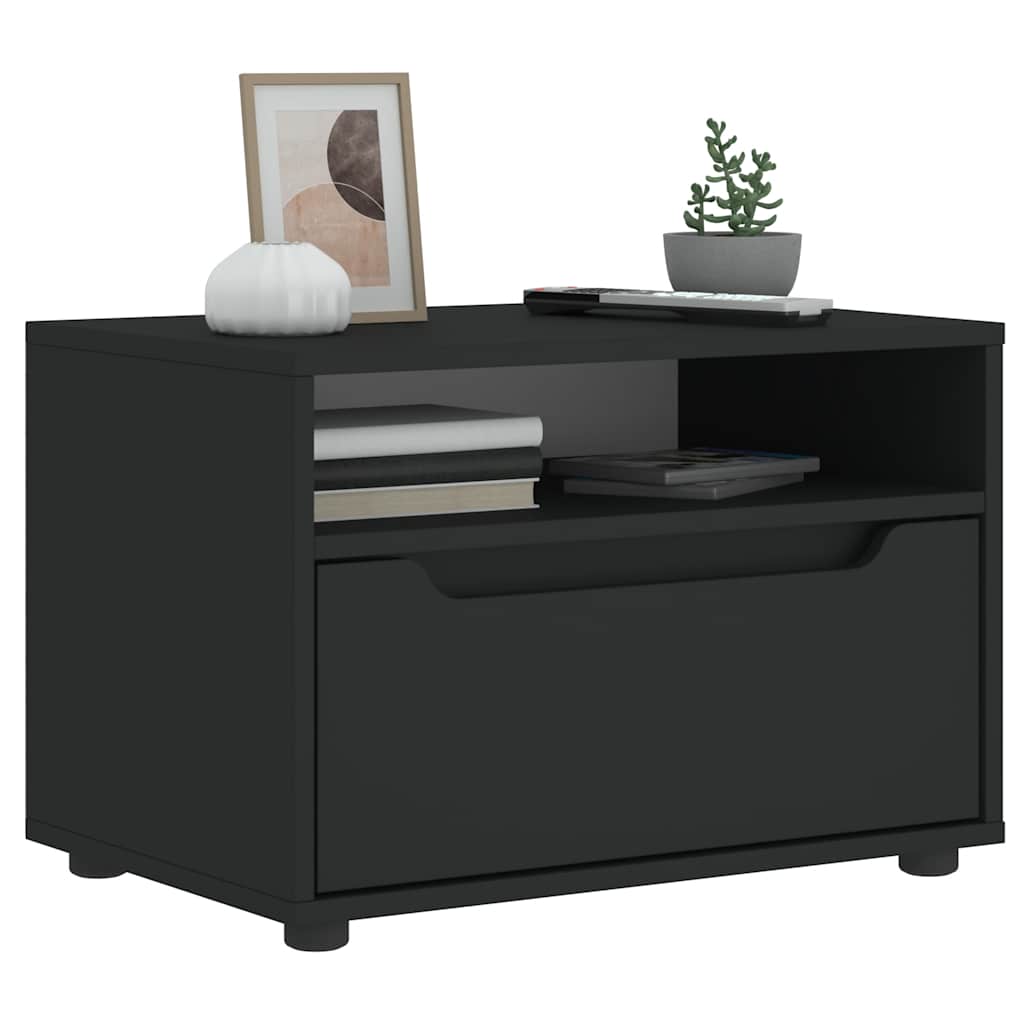 Móvel TV VISNES derivados de madeira preto