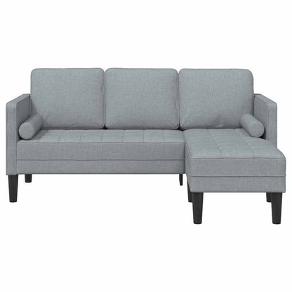 Conjunto de Sofás Cinzento-claro 173 x 131 x 67 cm tecido