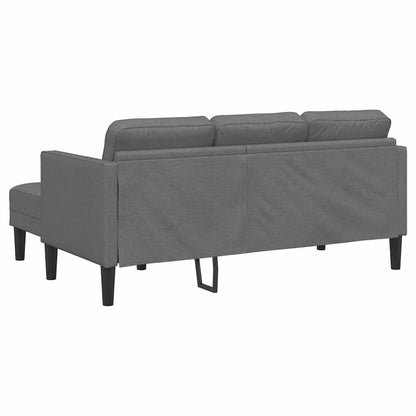 Conjunto de Sofás Cinza Escuro 173 x 131 x 67 cm tecido