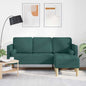 Conjunto de Sofás Verde Escuro 173 x 131 x 67 cm tecido