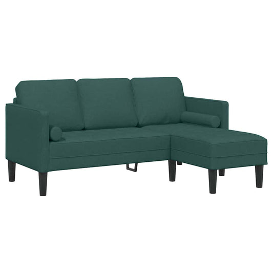 Conjunto de Sofás Verde Escuro 173 x 131 x 67 cm tecido