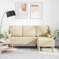 Conjunto de Sofás Creme 173 x 131 x 67 cm tecido