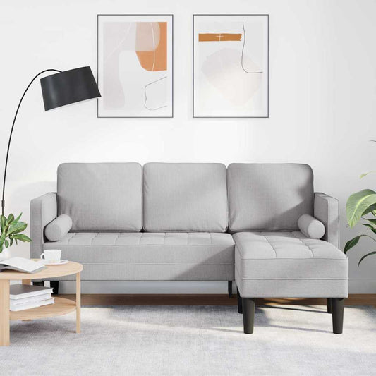 Conjunto de Sofás Cinza Nuvem 173 x 131 x 67 cm tecido