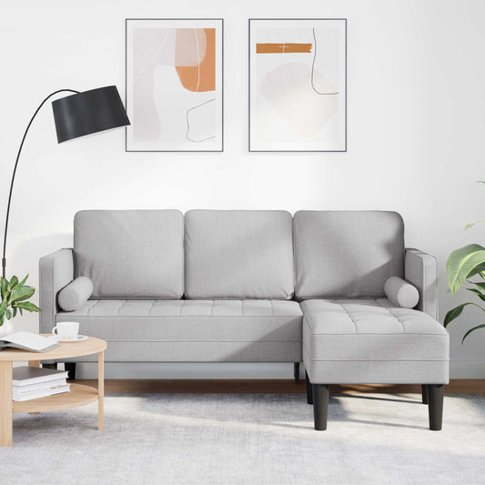 Conjunto de Sofás Cinza Nuvem 173 x 131 x 67 cm tecido