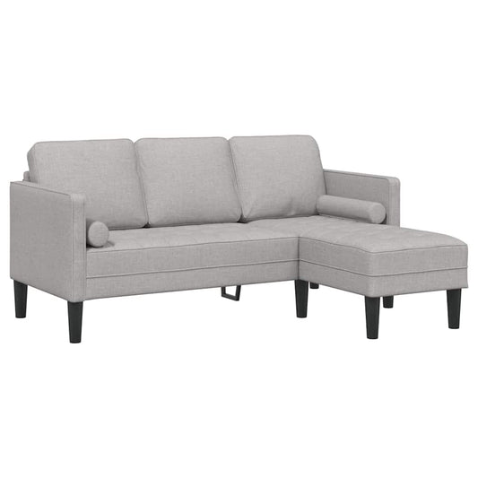 Conjunto de Sofás Cinza Nuvem 173 x 131 x 67 cm tecido
