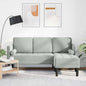 Conjunto de Sofás Cinzento-claro 173 x 131 x 67 cm Veludo