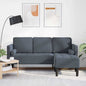 Conjunto de Sofás Cinzento escuro 173 x 131 x 67 cm Veludo