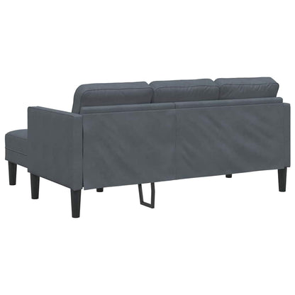 Conjunto de Sofás Cinzento escuro 173 x 131 x 67 cm Veludo