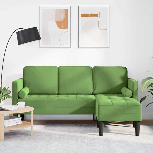 Conjunto de Sofás Verde claro 173 x 131 x 67 cm Veludo