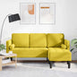 Conjunto de Sofás Amarelo 173 x 131 x 67 cm Veludo
