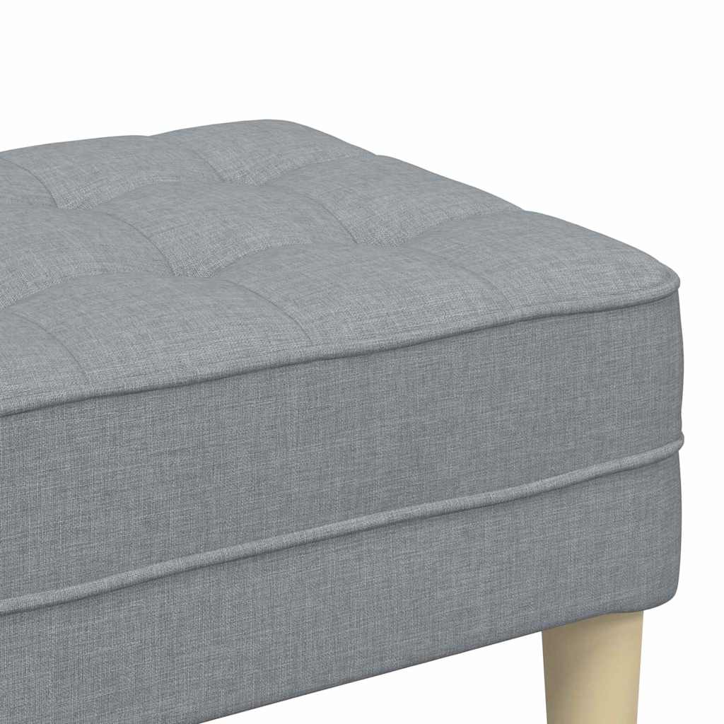 banco Cinzento-claro 113 x 57 x 39 cm tecido