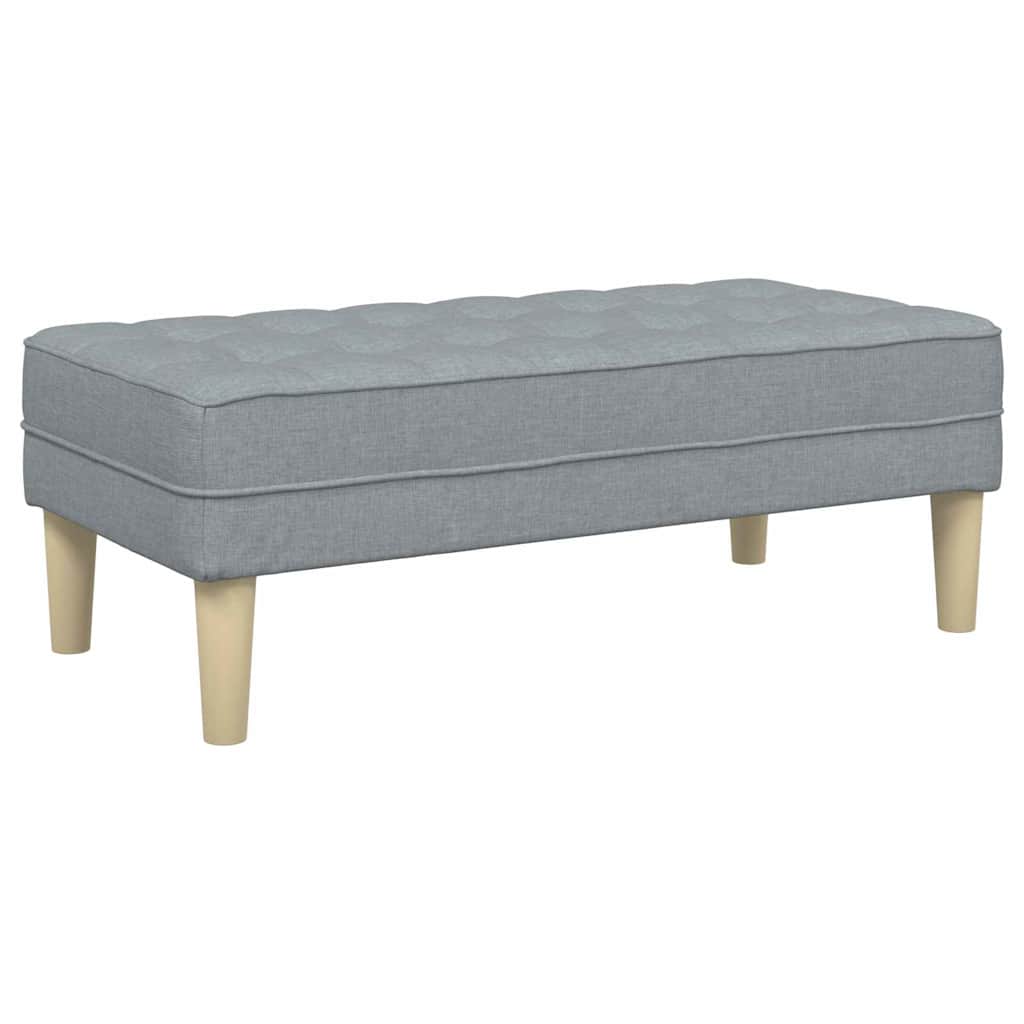 banco Cinzento-claro 113 x 57 x 39 cm tecido