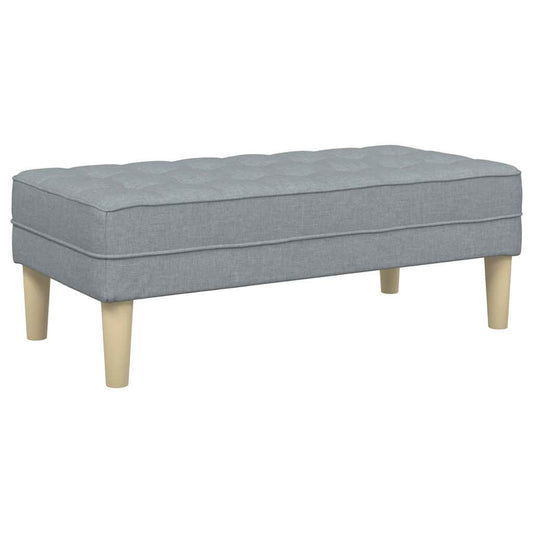 banco Cinzento-claro 113 x 57 x 39 cm tecido